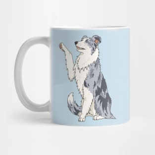 Blue merle border collie Mug